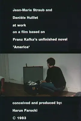 让-马里·斯特劳布和达尼埃尔·于伊耶在电影《阶级关系》的拍摄过程中(1983)